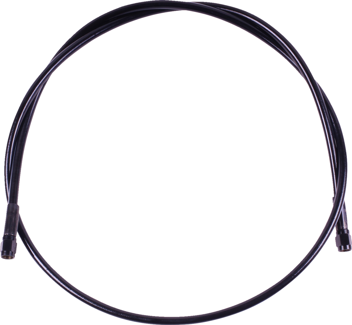Universal XR Brake Line - 48\" - Black w/ Black Fittings