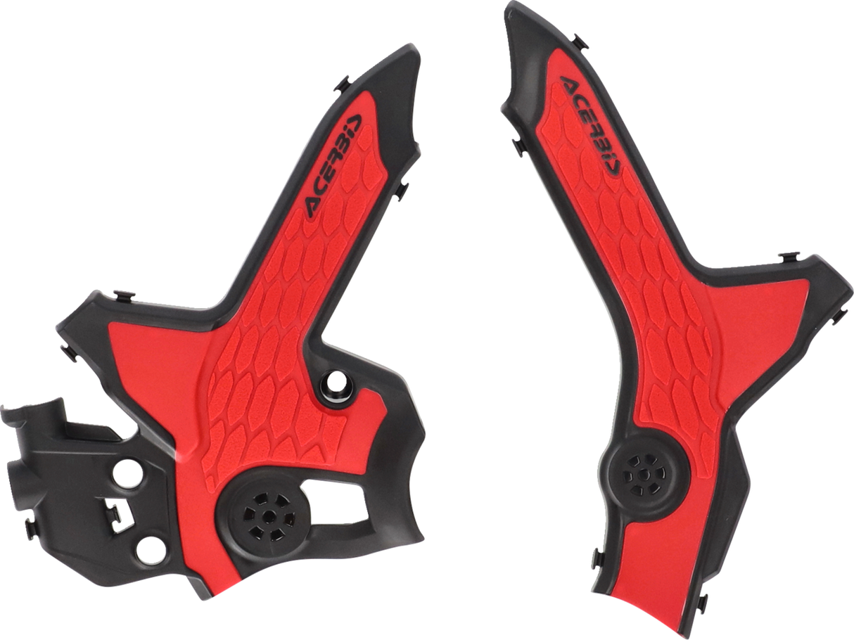 X-Grip Frame Guards - Black/Red - CRF300 2021 - 2023