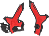 X-Grip Frame Guards - Black/Red - CRF300 2021 - 2023