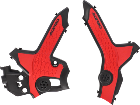 X-Grip Frame Guards - Black/Red - CRF300 2021 - 2023