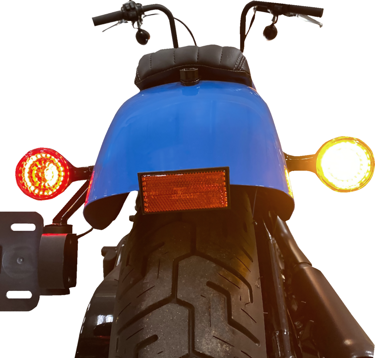 Solid Amber Turn, Red Run/Brake w/ Brake Strobe for Sportster 2014 - 2022