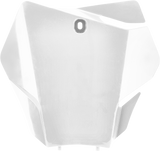 Front Number Plate - White 2021 - 2023