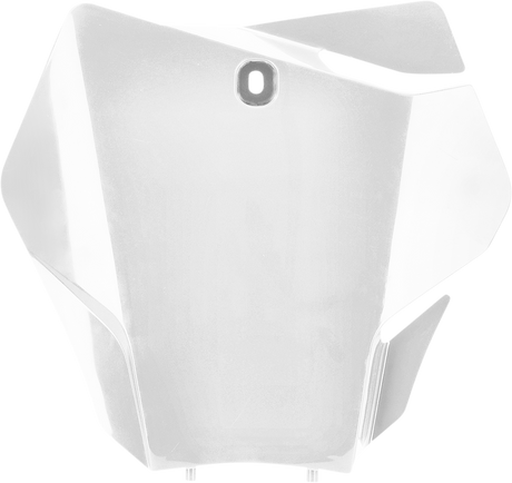 Front Number Plate - White 2021 - 2023