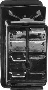 Rocker Switch - Lighted Whip - Red