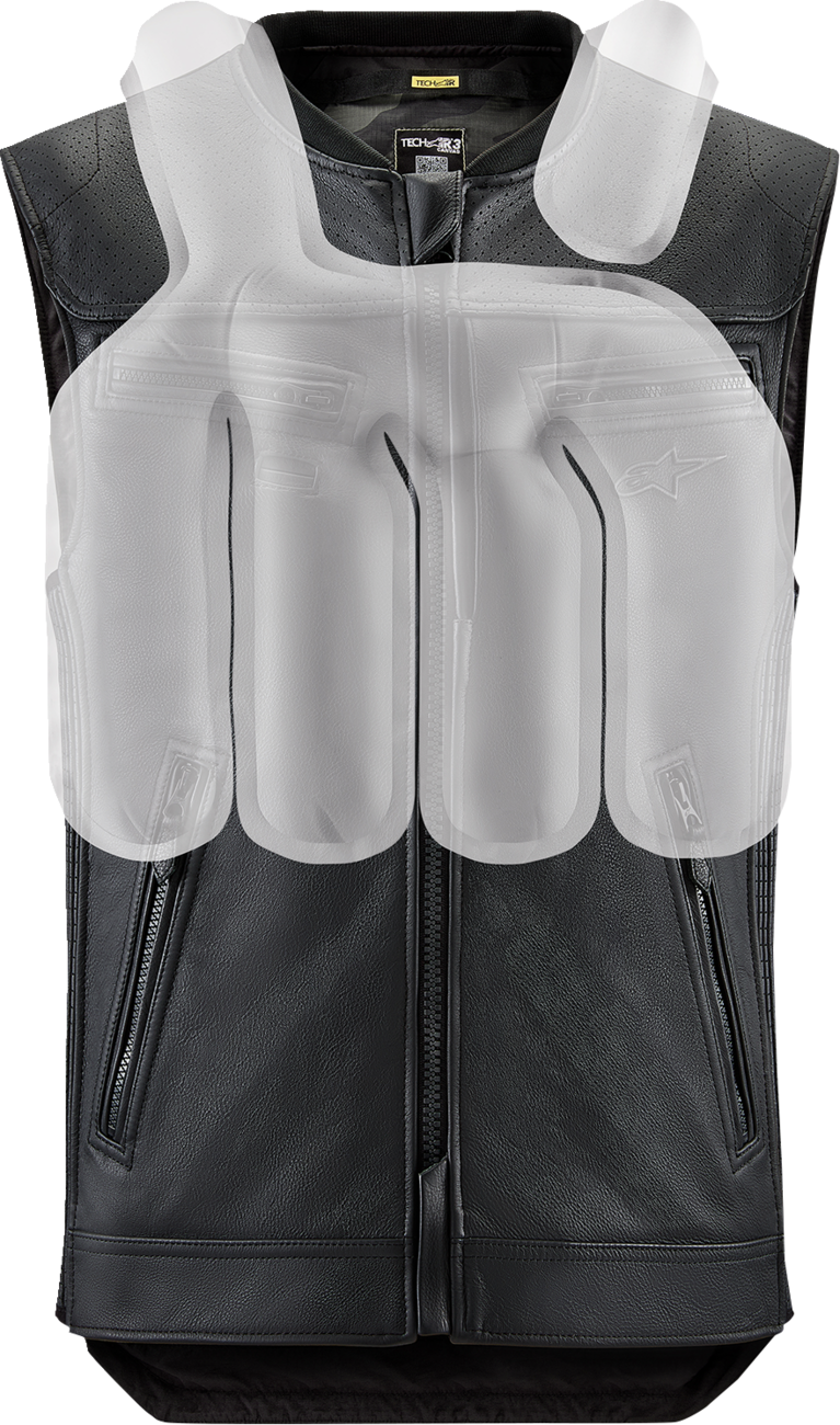 Tech-Air® 3 v2 Leather Vest - Black - 3XL