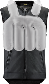 Tech-Air® 3 v2 Leather Vest - Black - 3XL