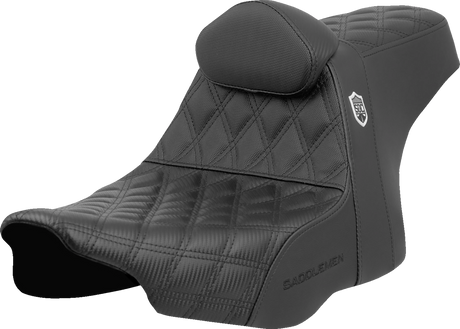Pro Series SDC Performance Seat - Lattice Stitch - Gripper - w/ Backrest - FLH/FLT \'23-\'24 2023 - 2024