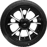 Largo 3D Rear Wheel - Black Cut (18\") | Falken Tire (215/45ZR18) - Trike 2009 - 2024