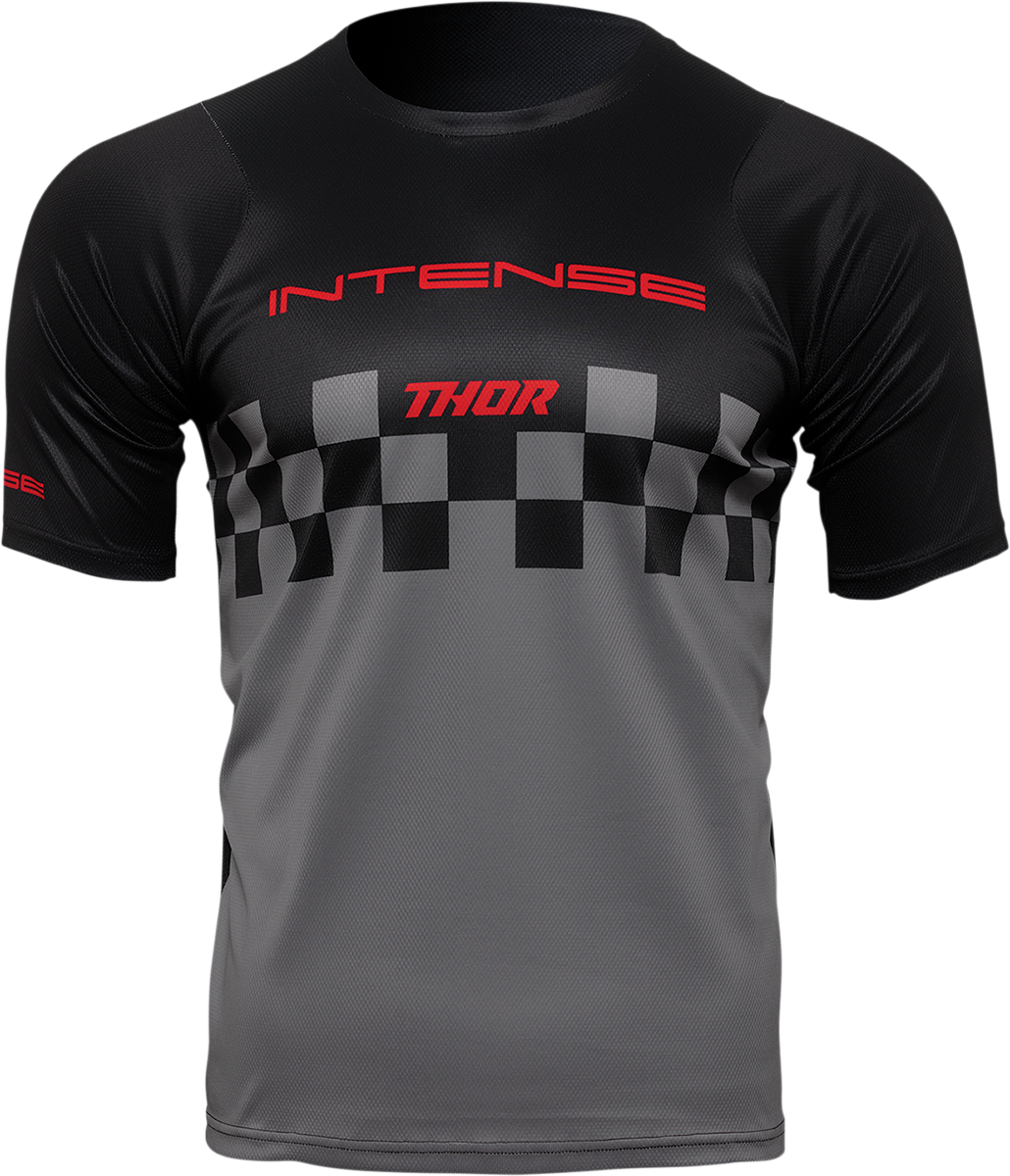 Intense Assist Chex Short-Sleeve Jersey - Black/Gray - XL