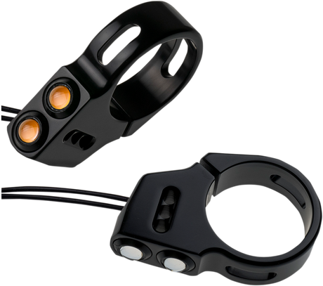 Rat Eye LED Turn Signals - 49 mm - Black