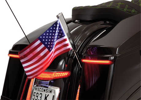 Flagpole Mount - Antenna Mount - Chrome