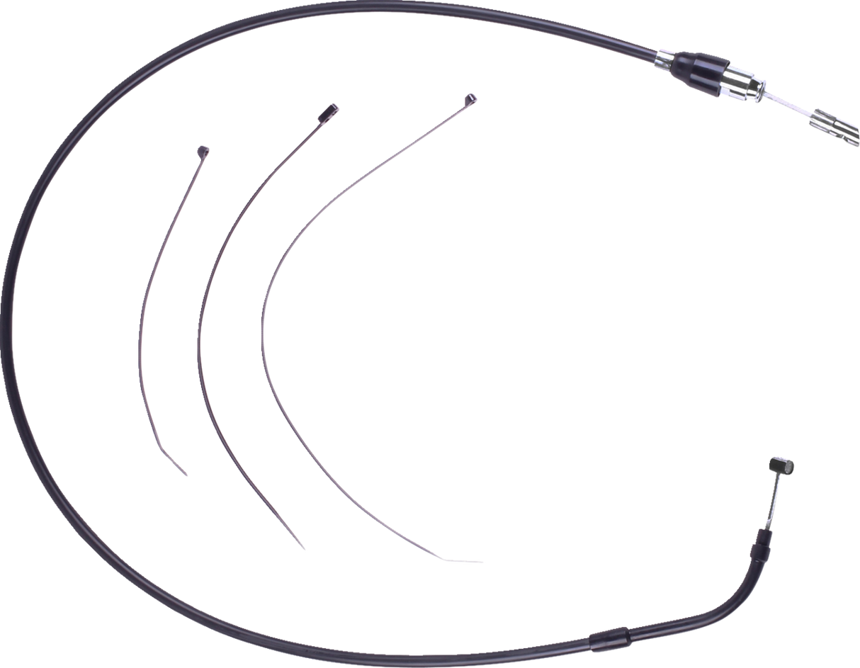 Quick Connect Clutch Cable - Upper - 48\" - Black/Black 2023 - 2024