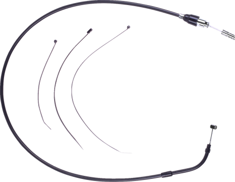 Quick Connect Clutch Cable - Upper - 52\" - Black/Black 2023 - 2024