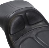 Maverick Daddy Long Legs Seat - Black - Stitched - FLT/FLHT \'97-\'01 1997 - 2001