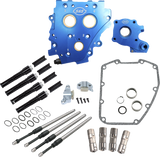 Cam Chest Kit without Cams - Chain Drive - Oil Cooled - Black Pushrods - Twin Cam 2006 - 2007