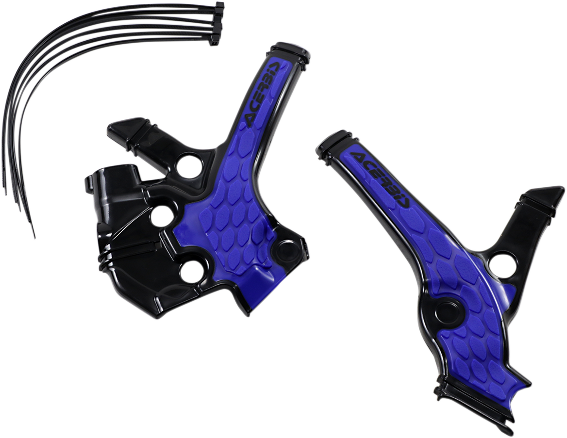 X-Grip Frame Guards - Black/Blue - YZ 85 2018 - 2021
