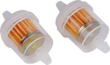 Fuel Filter - Clear with White Top - 1/4\"