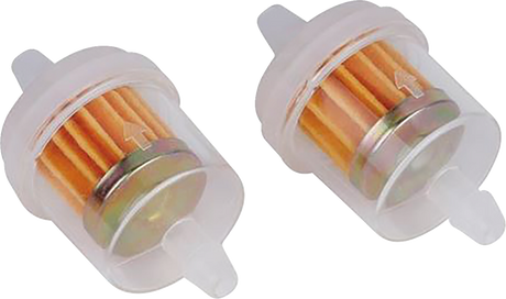 Fuel Filter - Clear with White Top - 1/4\"