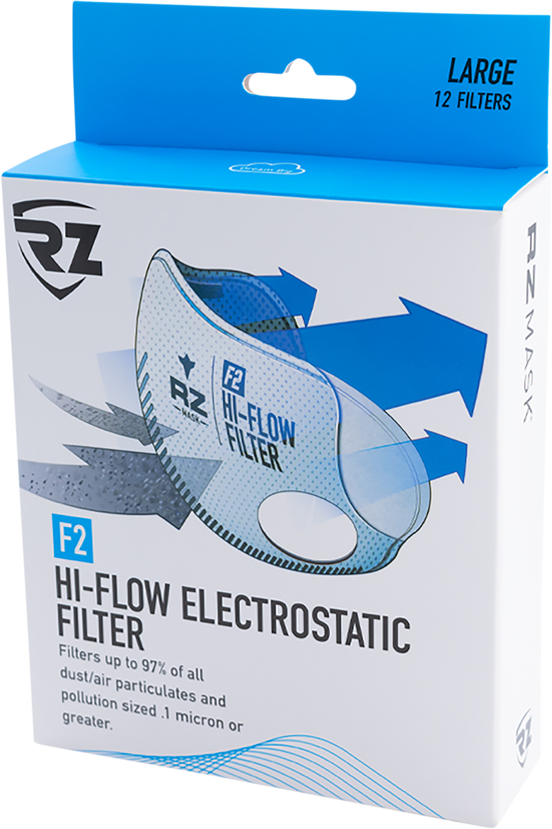 F2 Mask Filter - High Flow - 12 Pack - Large