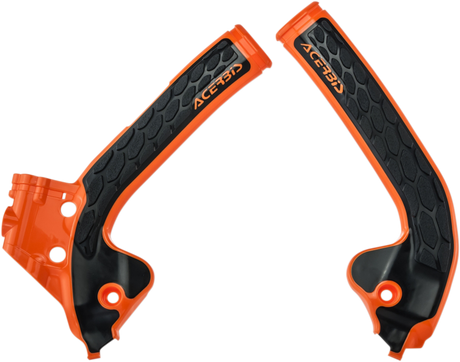X-Grip Frame Guards - \'16 Orange/Black - Gas Gas | Husqvarna | KTM 2018 - 2023