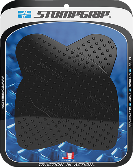 Traction Pad Tank Grips - Volcano - Black - V-Strom 650 XT 2019 - 2025