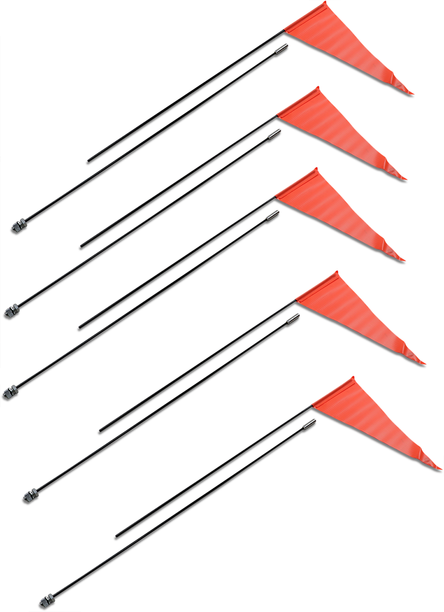 Flag and Pole - 6\' Black Pole - 5 Pack