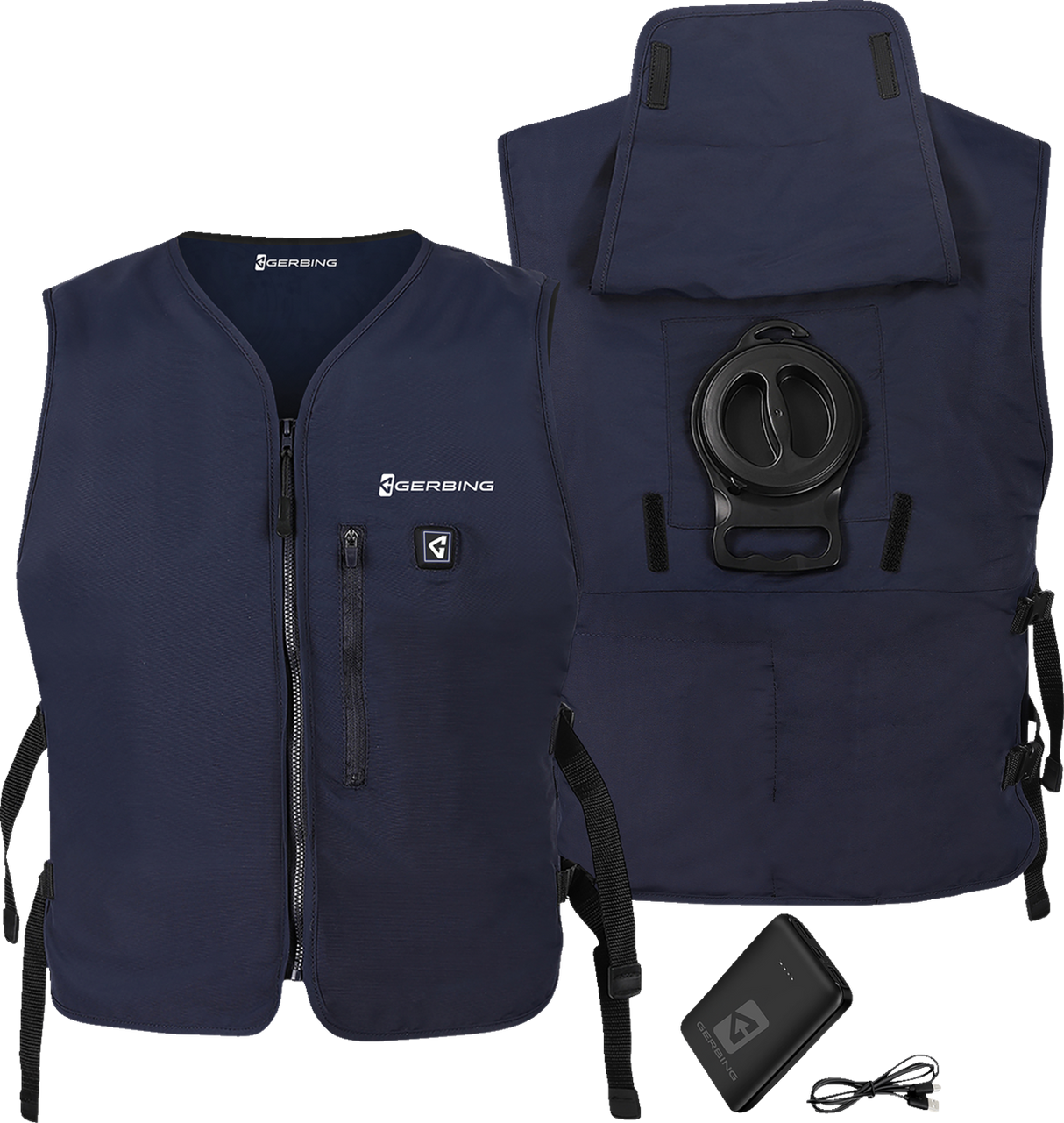 5V Touch Button Circulatory Cooling Vest - Blue