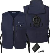 5V Touch Button Circulatory Cooling Vest - Blue
