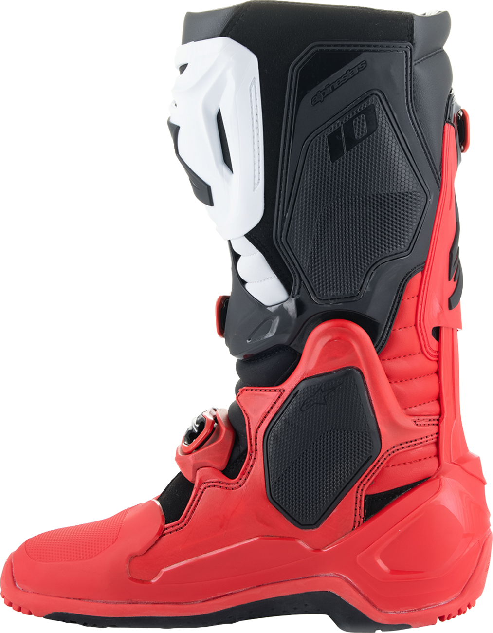 Tech 10 Enduro Boots - Bright Red/Black/White - US 12 / EU 47