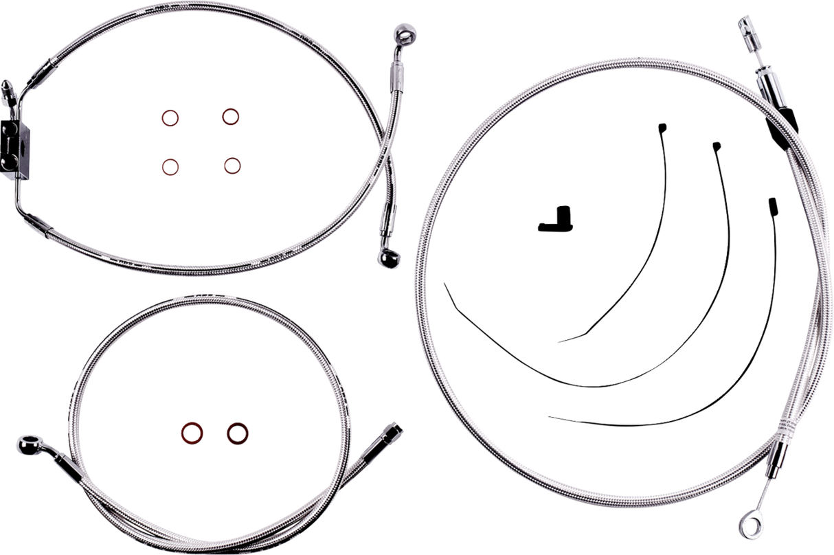 Sterling Chromite II® Designer Handlebar Installation Kit - 10\" - FXLR/FXFB/S 2018 - 2024