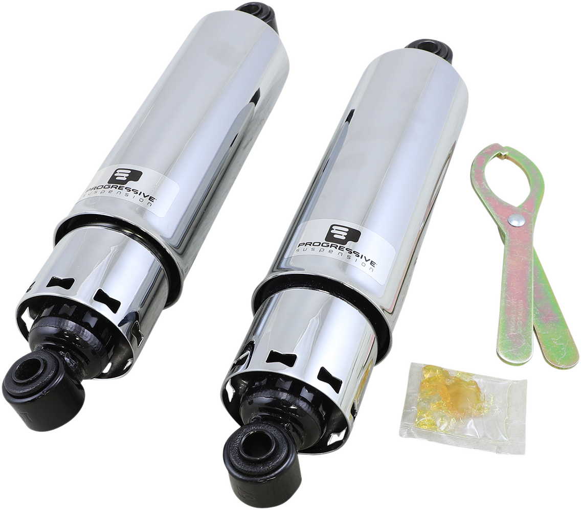 412 Series Shock - 12\" - Standard - Chrome - H-D 1977 - 1984