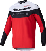 Pro-Dura Long-Sleeve Jersey - Black/Bright Red/White - 2XL