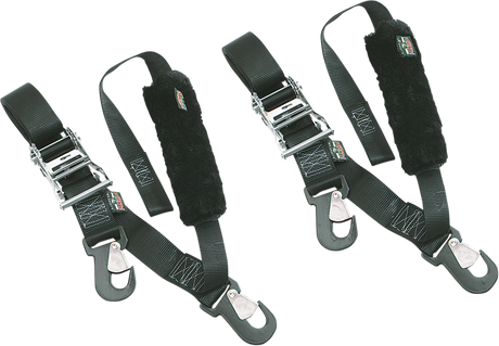 Big Daddy Tie-Down - 2\" - 2 Snap-hook Ends - Sewn-in Soft-Tye - Black