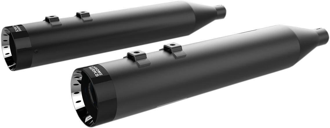 Mufflers - Black with Turbine Tip 1996 - 2016