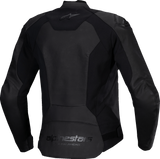 Stella Faster v3 Leather Jacket - Black/Black - US 12 / EU 48