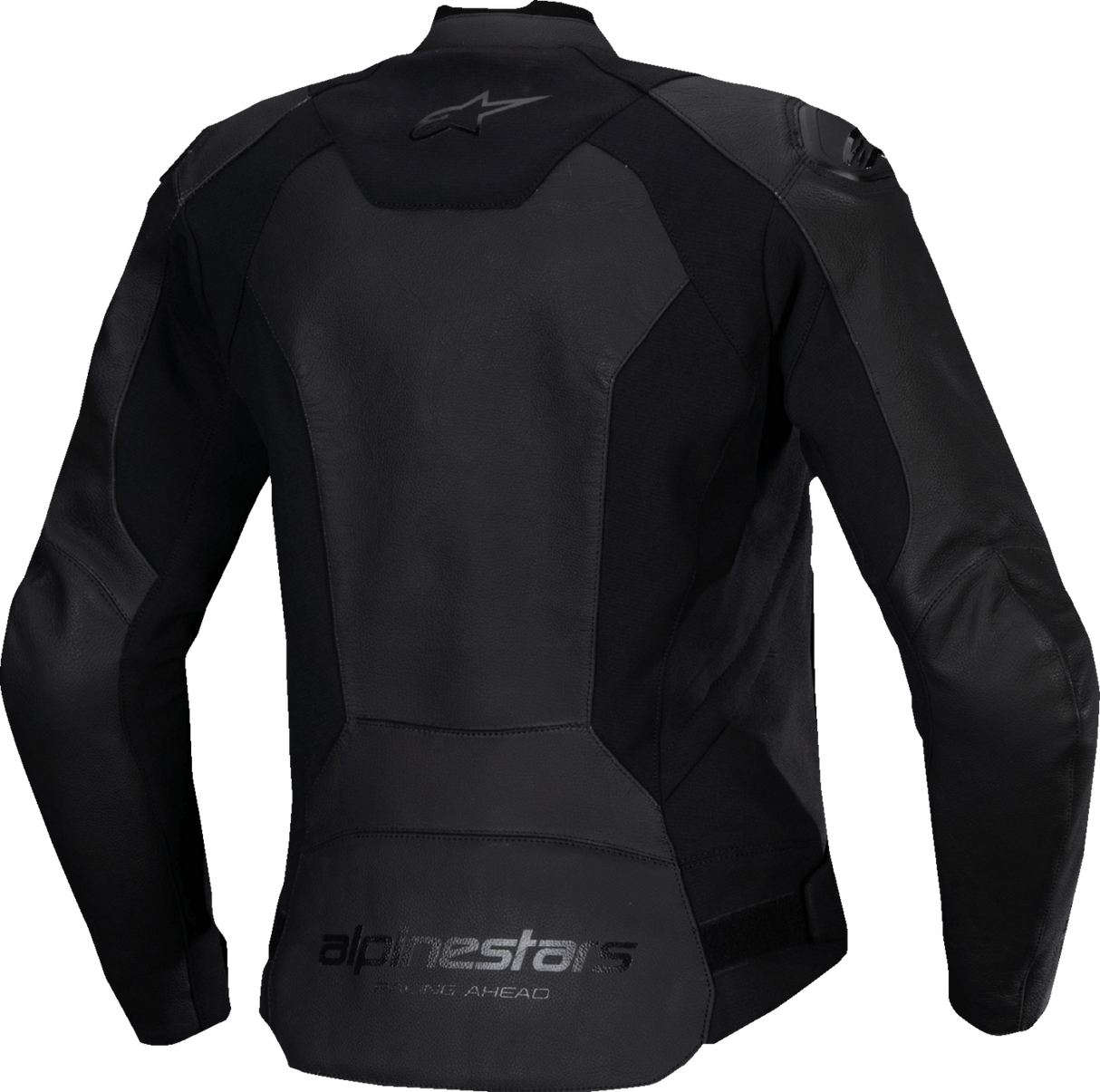 Stella Faster v3 Leather Jacket - Black/Black - US 4 / EU 40