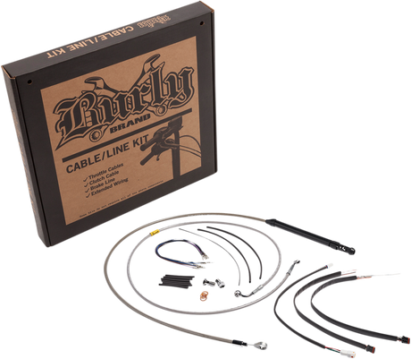 Control Kit - 18\" Gorilla Handlebars - Stainless 2018 - 2024