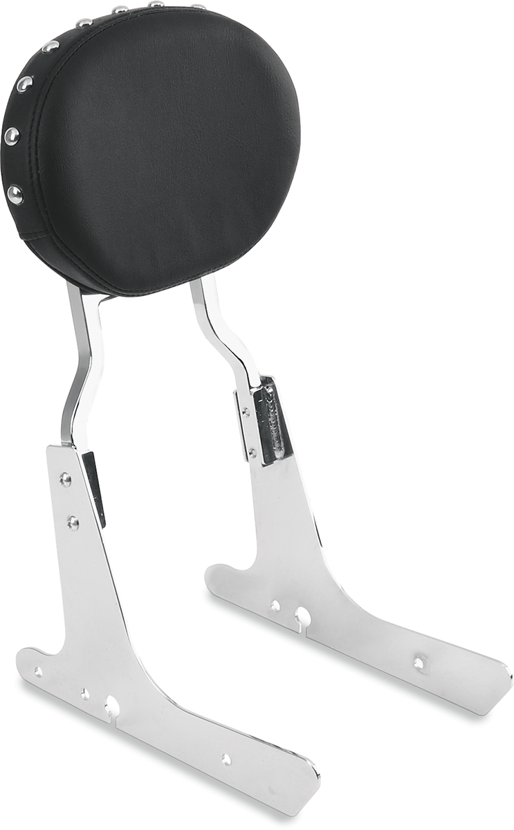 Studded Oval Sissy Bar Pad - Black