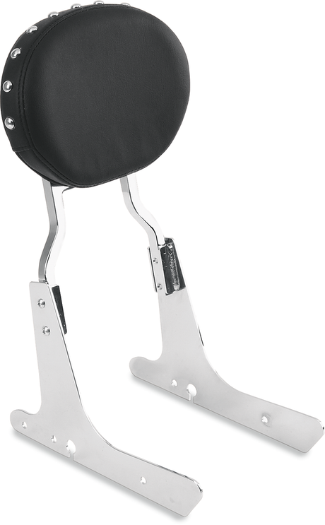 Studded Oval Sissy Bar Pad - Black