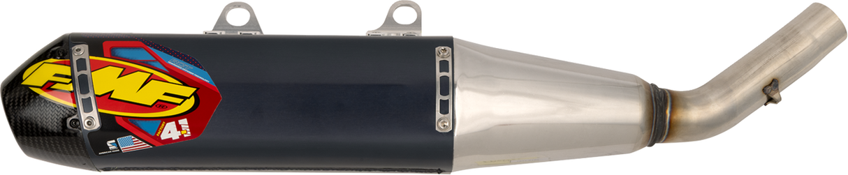 Factory 4.1 RCT Slip-On Muffler with Carbon Cap - Aluminum - TF 250-X 2024 - 2025