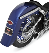 Benchmark 4\" Stretched Rear Fender - Frenched - Steel - For Custom Application