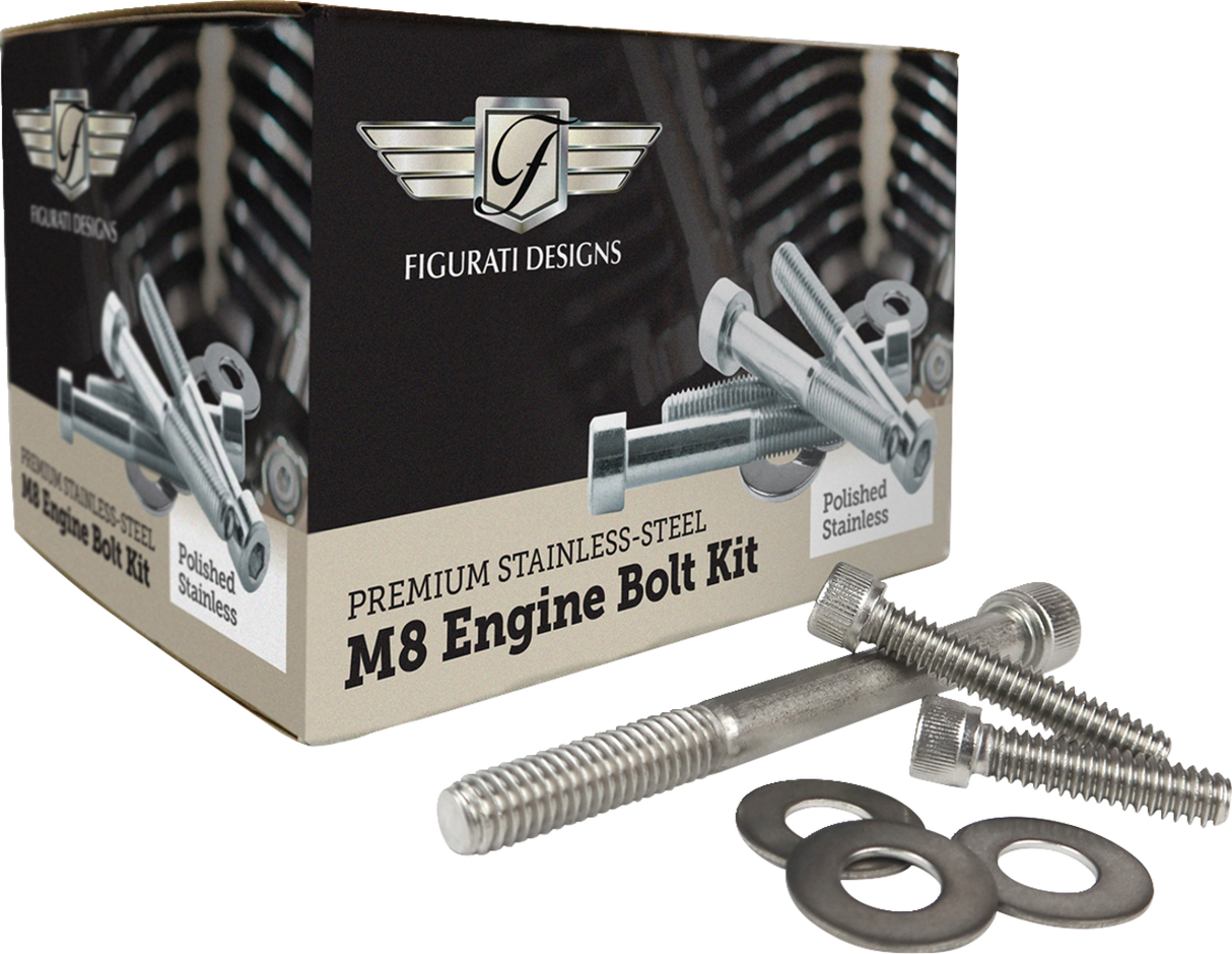 Engine Bolt Kit - Polished - M8 2017 - 2024