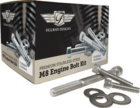 Engine Bolt Kit - Polished - M8 2017 - 2024