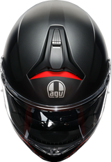 Tourmodular Helmet - Frequency - Matte Gunmetal/Red - Small