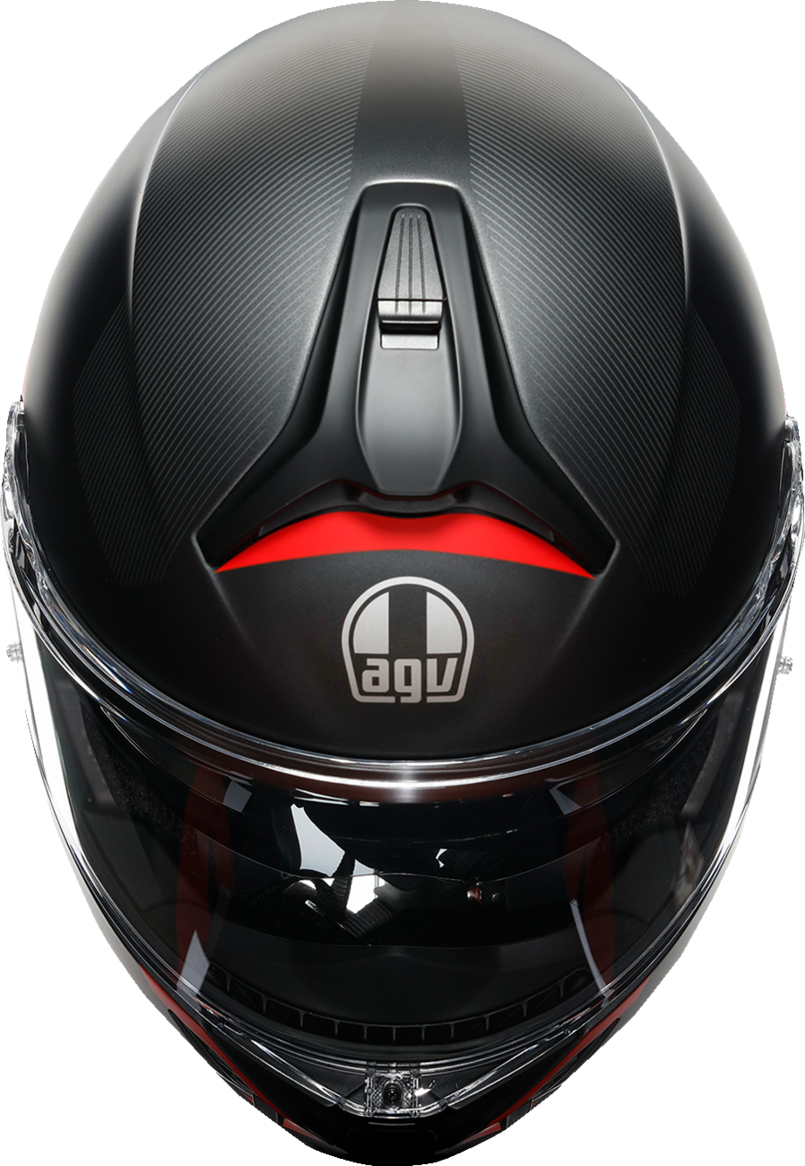 Tourmodular Helmet - Frequency - Matte Gunmetal/Red - Medium