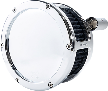 BA Air Cleaner Kit - Chrome with Black Filter - \'93-\'99 Evolution Big Twin 1993 - 1999