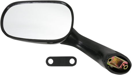 Mirror - Side View - Oval - Black - Left 1993 - 1997