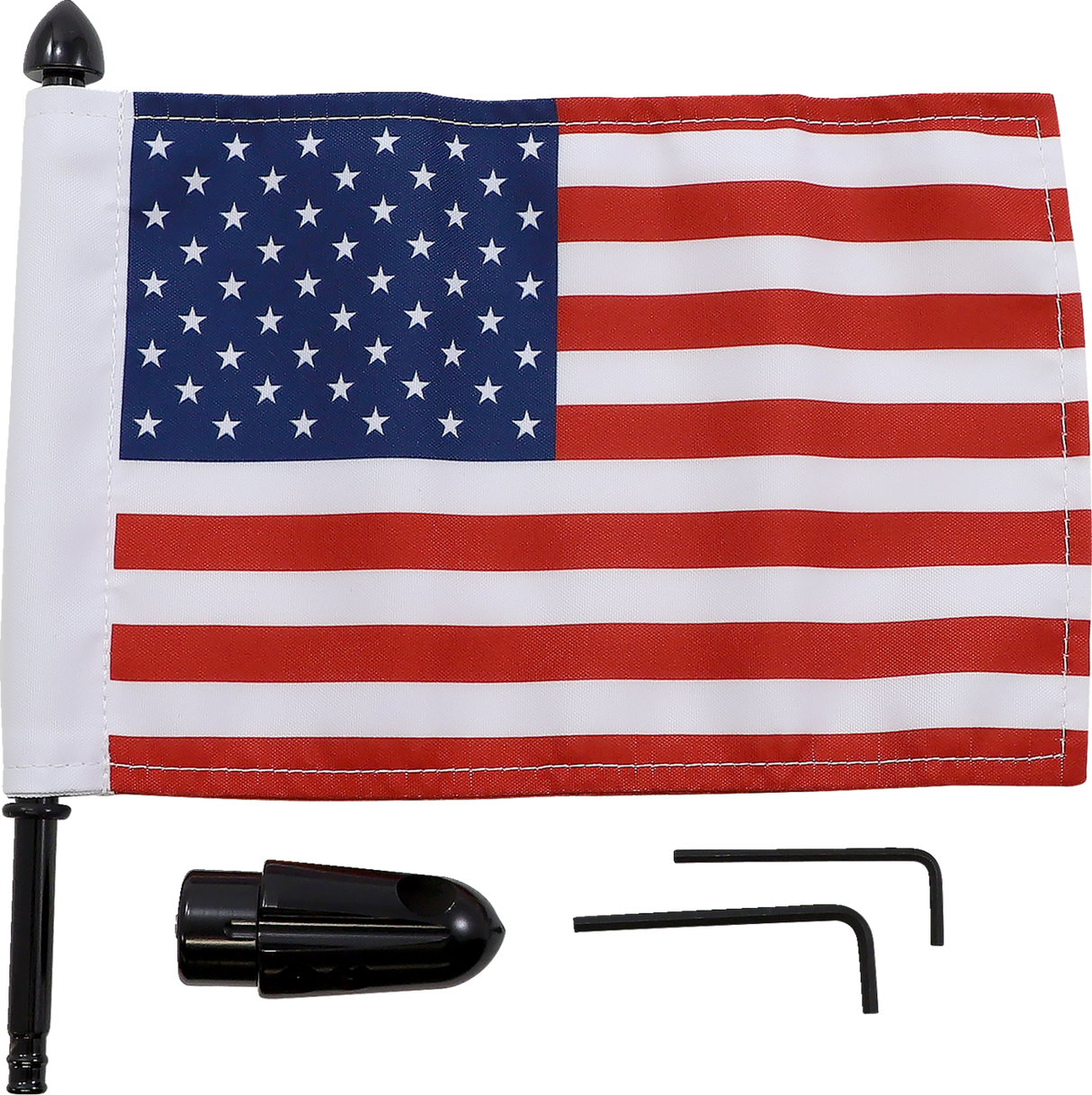 Flag Mount - Pinnacle Luggage Rack - 9\" Pole - 6\" X 9\" Flag