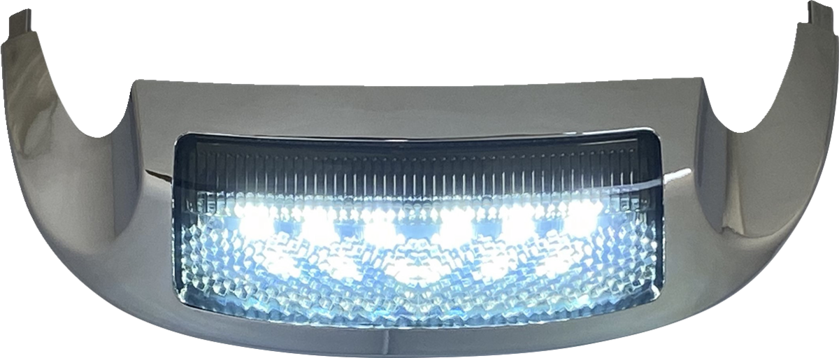 LED Front Fender Tip - White LED/Smoke Lens - Chrome 2014 - 2024
