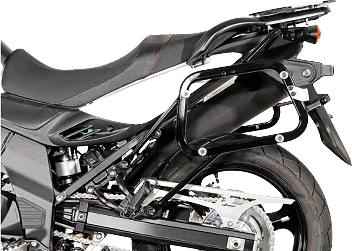TRAX ADV Aluminum Case System - Black - Suzuki V-Strom 650 \'11-\'16 2011 - 2016